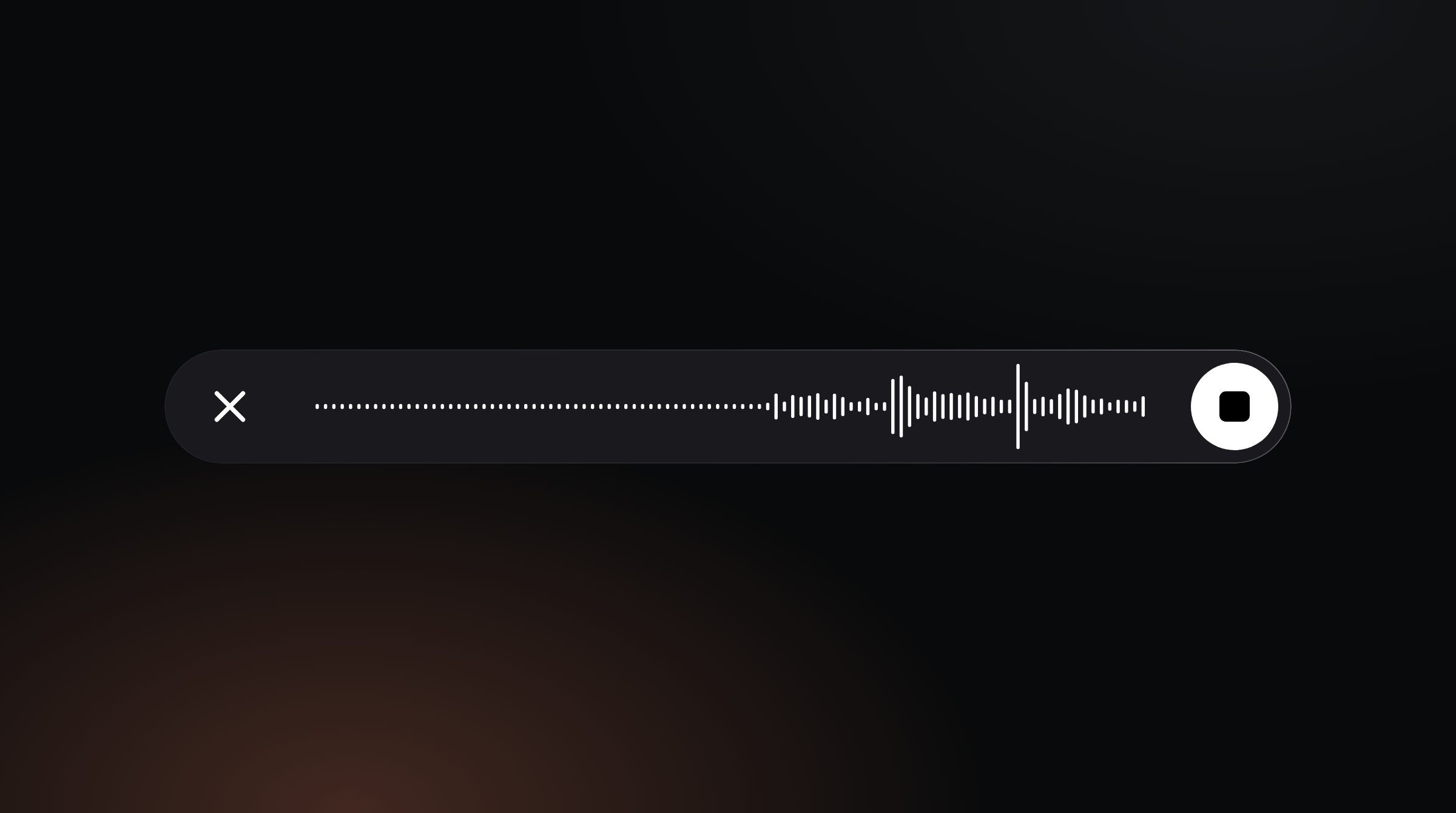 Voice mode in Spotlight